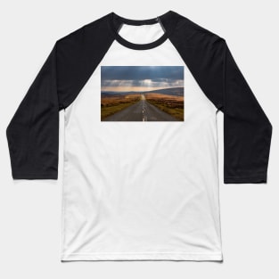 A moody road in the Dartmoor National Park Baseball T-Shirt